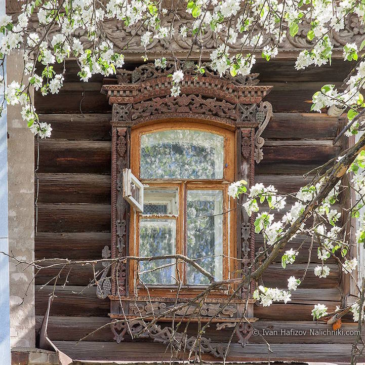 Janelas decoradas da Rússia