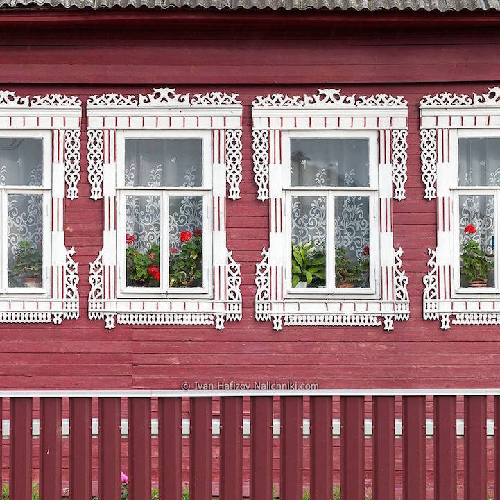 Janelas decoradas da Rússia