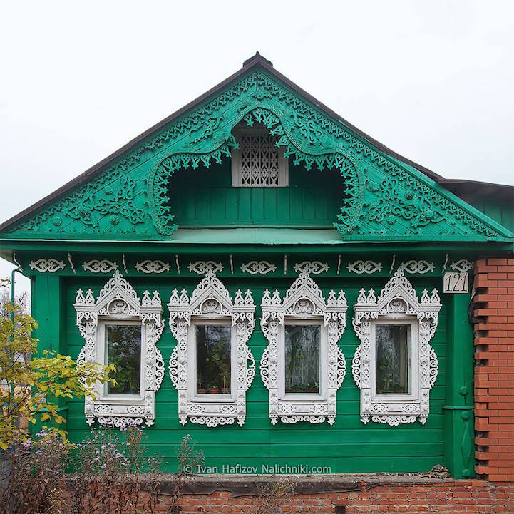 Janelas decoradas da Rússia