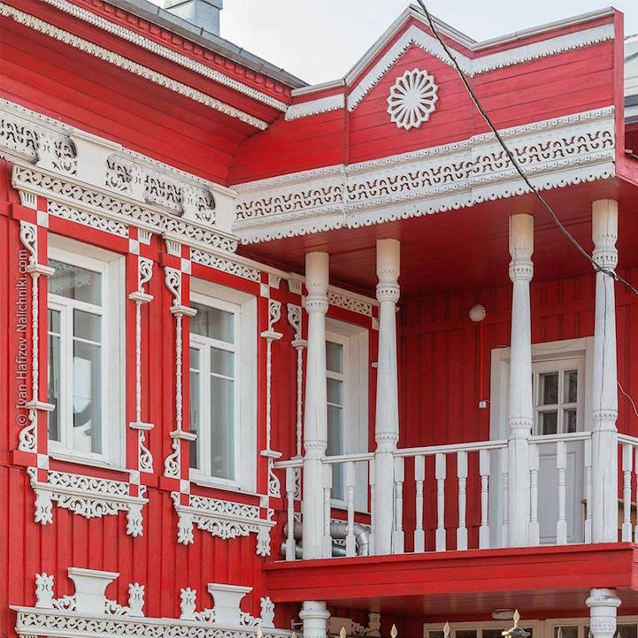 Janelas decoradas da Rússia