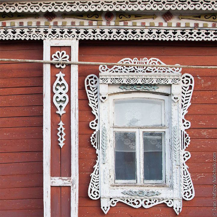 Janelas decoradas da Rússia