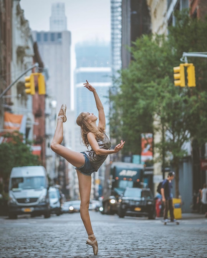 Fotógrafo Omar Roble faz série linda registrando bailarinos dançando em Manhattan