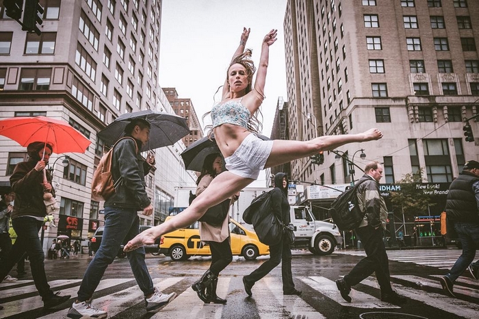 Fotógrafo Omar Roble faz série linda registrando bailarinos dançando em Manhattan