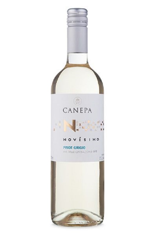 Maçã, abacaxi, notas de limão e delicado toque mineral, são os aromas encontrados neste branco leve, fresco, fácil de beber e com toque cítrico. Com um estilo moderno, que agrada os mais diversos paladares, o Canepa Novísimo Pinot Grigio 2015 é amadurecido em tanques de aço inox, para preservar os aromas e sabores naturais da uva.