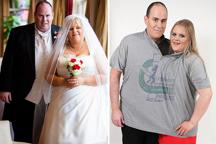 Antes e depois de casais que emagreceram juntos
