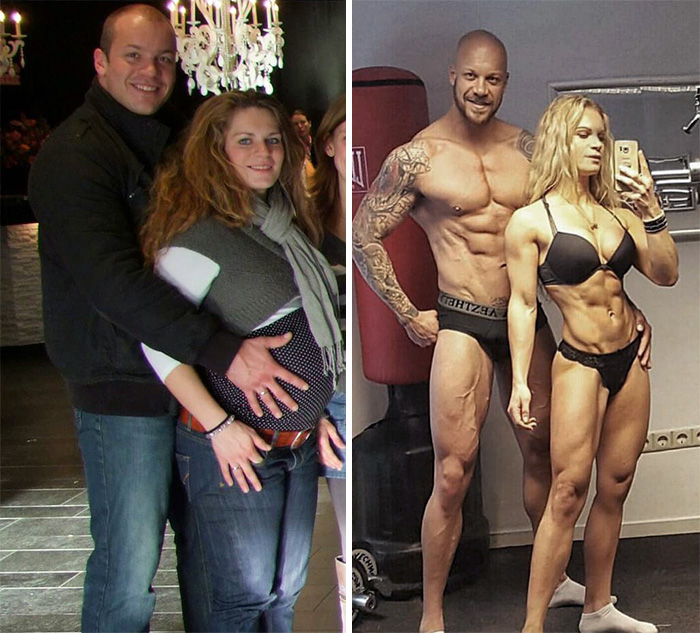 Antes e depois de casais que emagreceram juntos