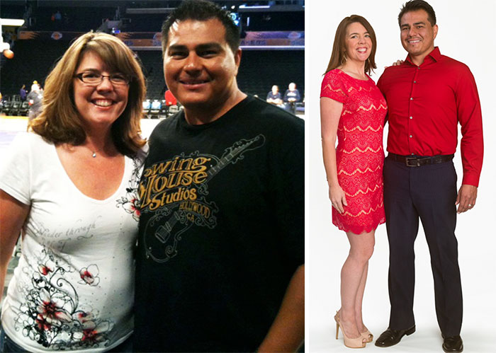 Antes e depois de casais que emagreceram juntos