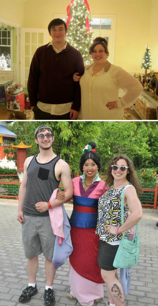 Antes e depois de casais que emagreceram juntos