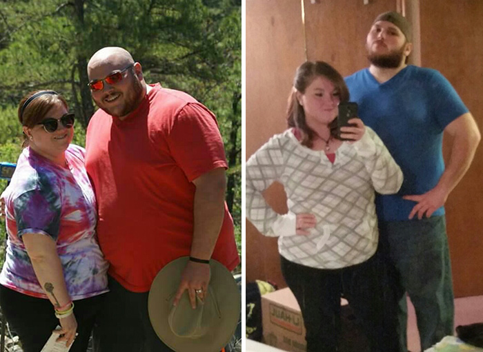 Antes e depois de casais que emagreceram juntos