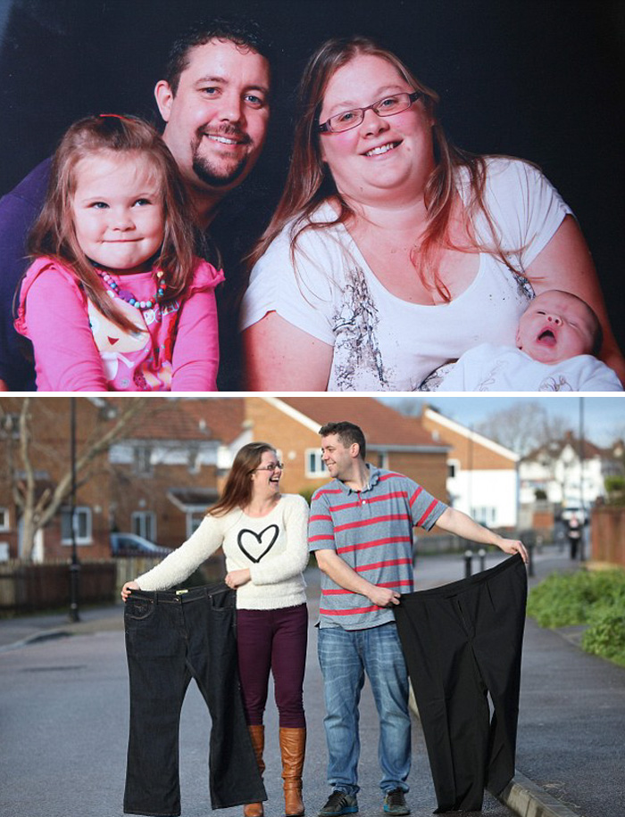 Antes e depois de casais que emagreceram juntos