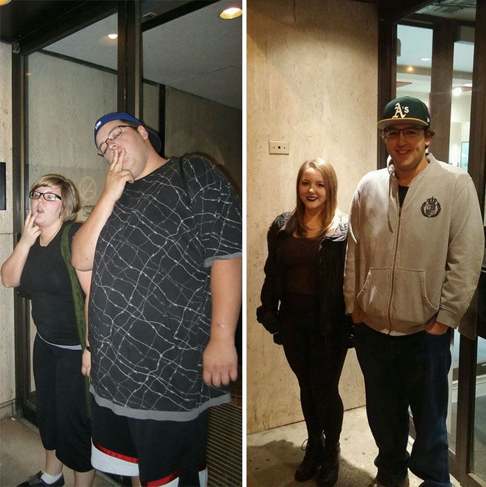 Antes e depois de casais que emagreceram juntos