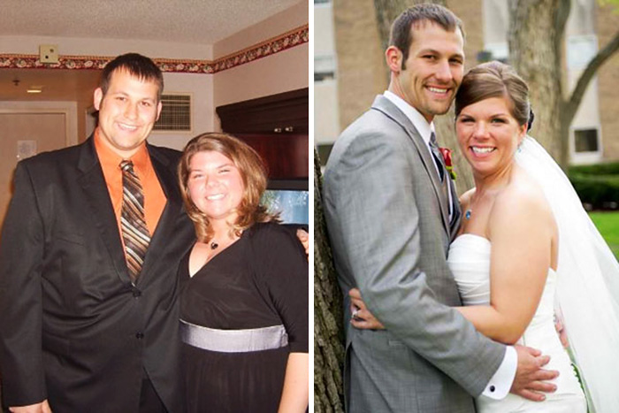 Antes e depois de casais que emagreceram juntos