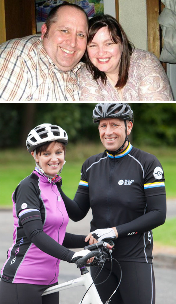 Antes e depois de casais que emagreceram juntos