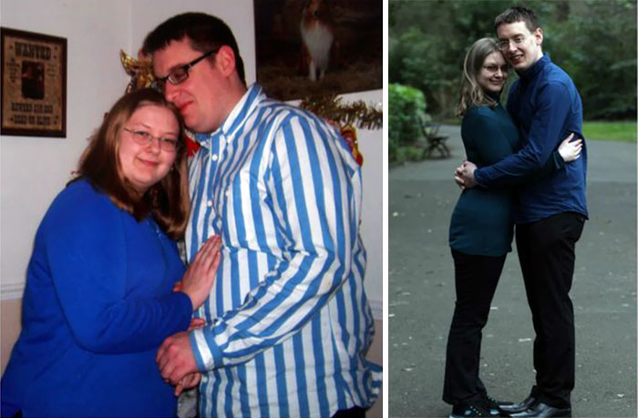 Antes e depois de casais que emagreceram juntos