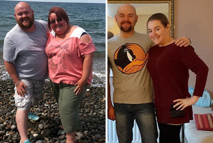 Antes e depois de casais que emagreceram juntos