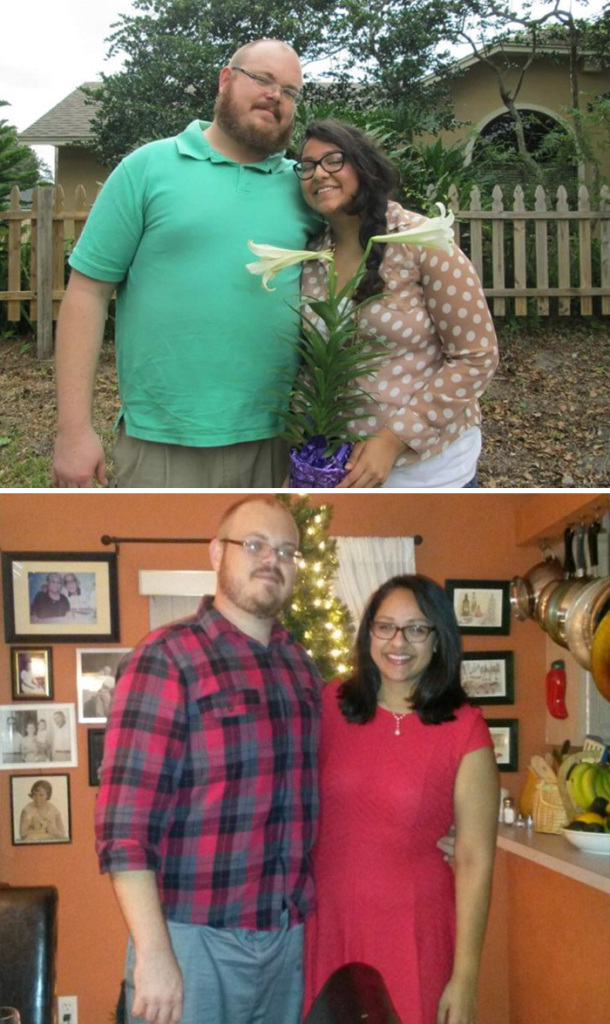 Antes e depois de casais que emagreceram juntos