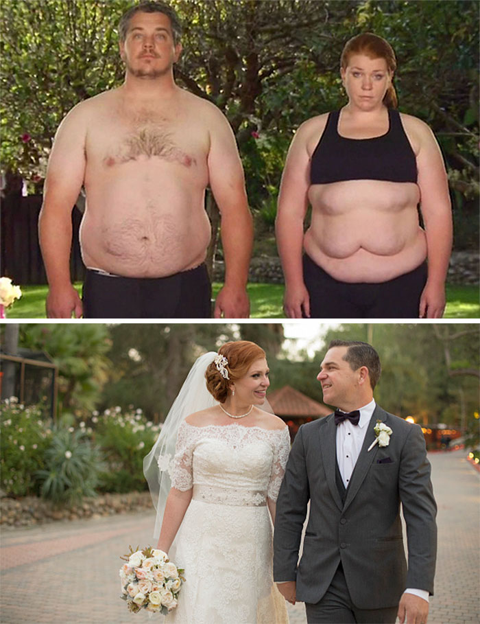 Antes e depois de casais que emagreceram juntos