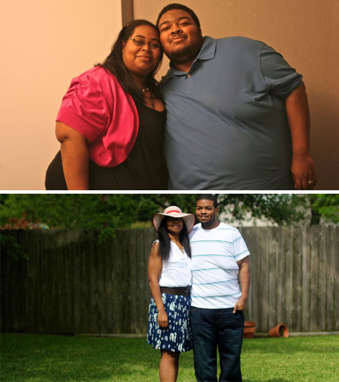 Antes e depois de casais que emagreceram juntos