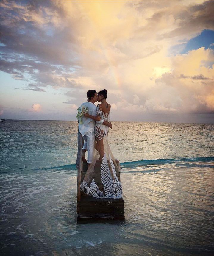 Casamento de Di Ferrero e Isabeli Fontana nas Ilhas Maldivas