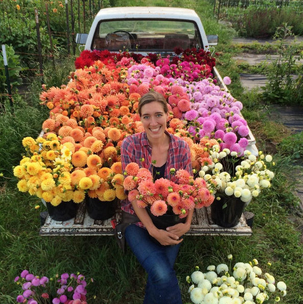 A americana Erin Benzakein desistiu da cidade grande, mudou-se para o interior com as filhas e criou uma fazenda que produz flores maravilhosas, além de um centro de botânica para cursos. Tudo é registrado por fotógrafos profissionais em fotos incríveis!
