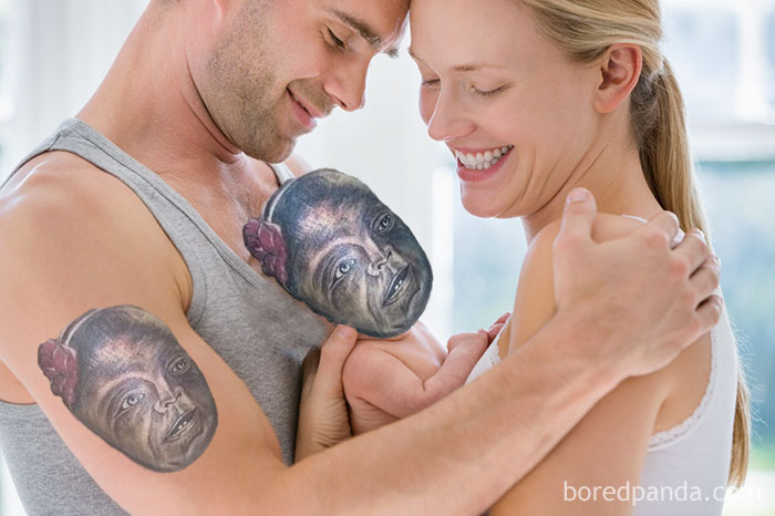 Tatuagens desastrosas trocadas pelo objeto da homenagem