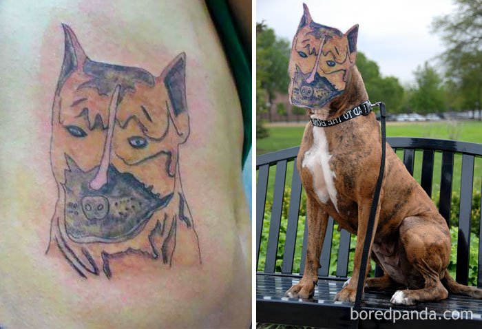 Tatuagens desastrosas trocadas pelo objeto da homenagem