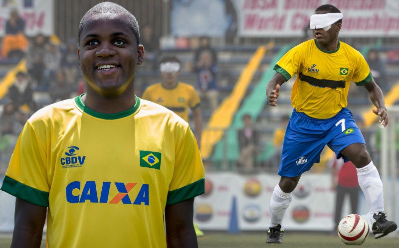 O brasileiro é considerado o Pelé do futebol paralímpico. Junto com o Brasil, ele busca sua quarta medalha paralímpica no futebol de cinco 