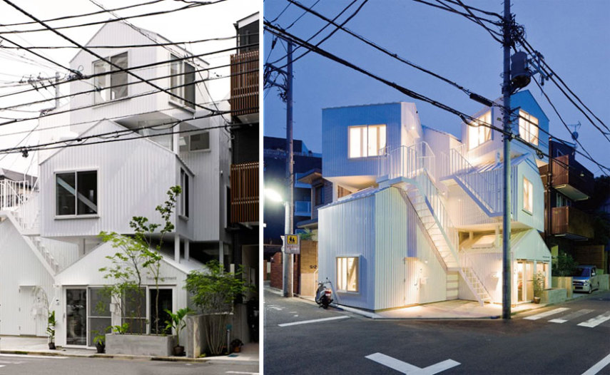 Estes são exemplos da arquitetura moderna no Japão