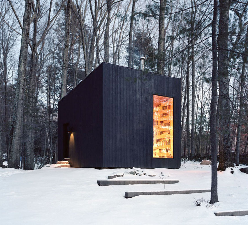 Essa biblioteca reclusa que fica no meio de uma floresta, no Estado de Nova York, nos Estados Unido