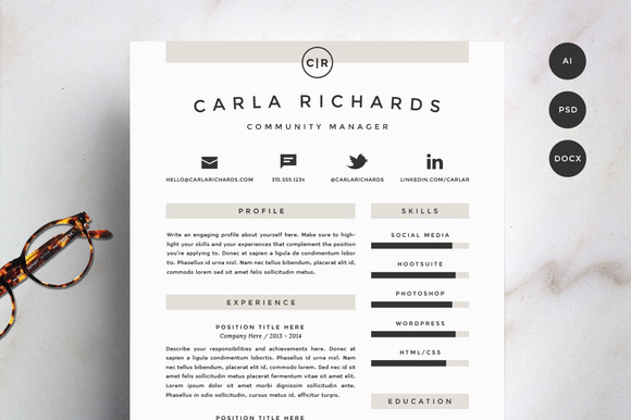 Todos esses layouts são simples e foram criados no Word