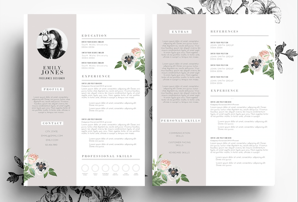 Todos esses layouts são simples e foram criados no Word