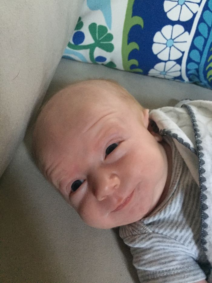O filho de Molly Mikos faz as caretas mais expressivas de todas