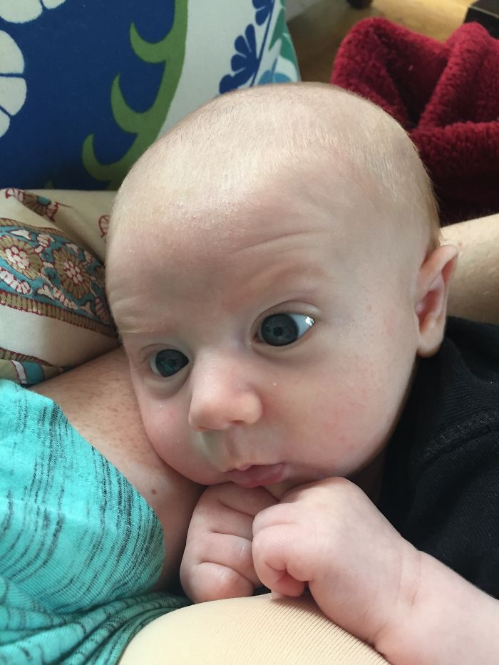 O filho de Molly Mikos faz as caretas mais expressivas de todas