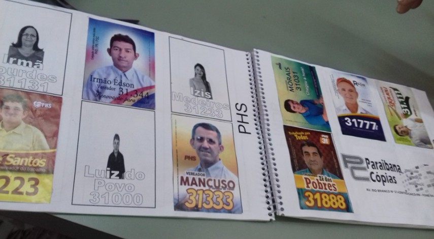 O álbum dos candidatos a prefeito e vereador de Caicó-RN