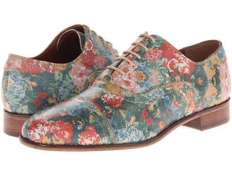 Sapato de couro colorido de Duckie Brown