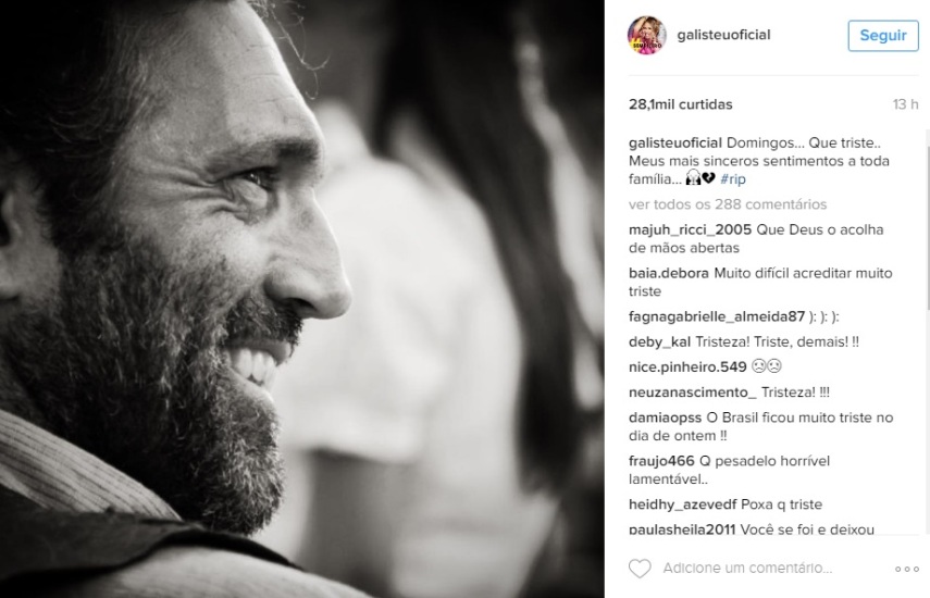 O ator morreu na tarde da última quinta-feira (15) afogado no rio São Francisco, em Canindé, Sergipe. Cantores, atores e apresentadores relembraram momentos de trabalho ao lado de Domingos e escreveram mensagens emocionadas na tentativa de entender e aceitar a tragédia.
