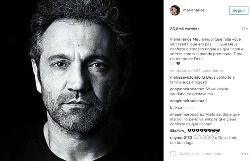 O ator morreu na tarde da última quinta-feira (15) afogado no rio São Francisco, em Canindé, Sergipe. Cantores, atores e apresentadores relembraram momentos de trabalho ao lado de Domingos e escreveram mensagens emocionadas na tentativa de entender e aceitar a tragédia.