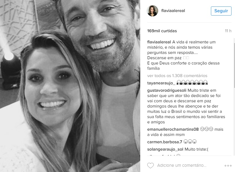 O ator morreu na tarde da última quinta-feira (15) afogado no rio São Francisco, em Canindé, Sergipe. Cantores, atores e apresentadores relembraram momentos de trabalho ao lado de Domingos e escreveram mensagens emocionadas na tentativa de entender e aceitar a tragédia.