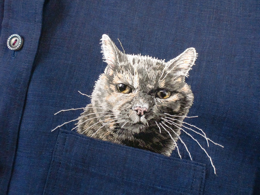 Pets bordados em bolsos