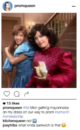 E, claro, um #tbt ao lado de Monica!