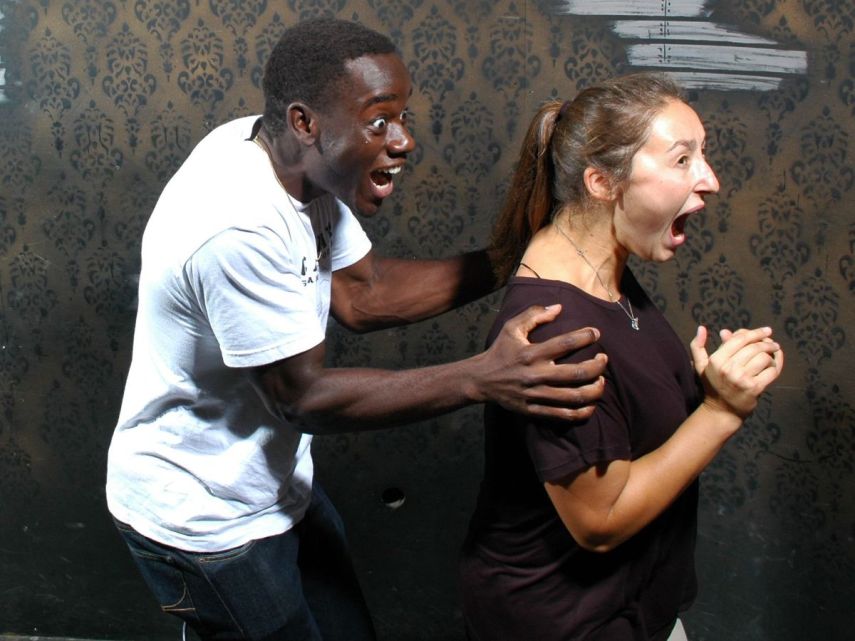 Casa do terror Nightmares Fear Factory, em Ontario, no Canadá, deixou estas pessoas assim!