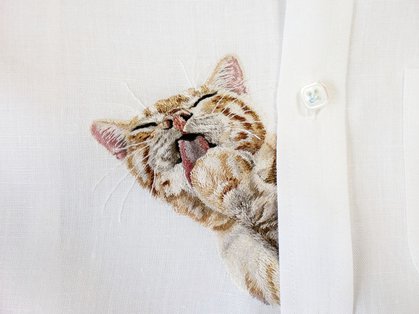 Pets bordados em bolsos