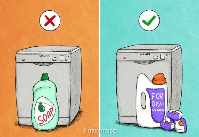 Não use qualquer sabão na sua máquina de lavar louça, aliás. Produtos comuns podem atrapalhar o seu funcionamento.