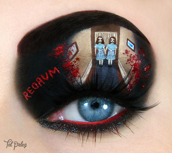 O Dia das Bruxas, comemorado no dia 31 de outubro, está chegando! A proximidade da data inspirou a beauty artist Tal Peleg, e ela criou inacreditáveis maquiagens usando seus próprios olhos como verdadeiras telas de arte.