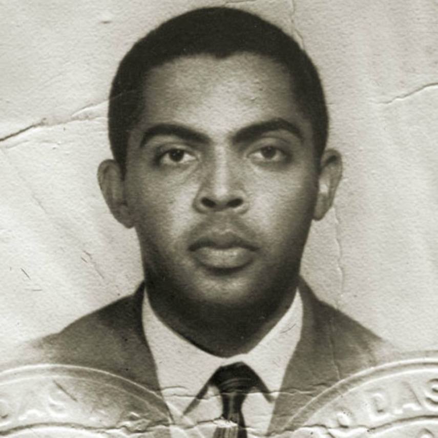 Foto do primeiro passaporte, em 1967