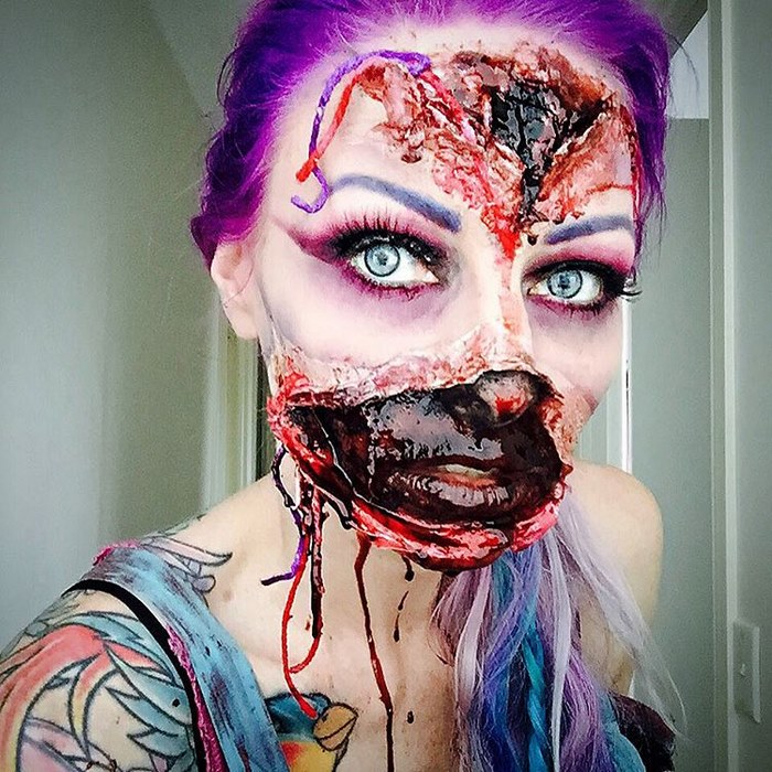 Sarah Mudle é maquiadora e mostra seu incrível trabalho no Instagram (@sarahmudle)
