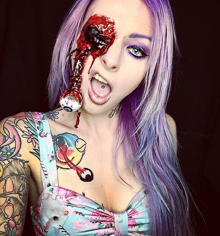Sarah Mudle é maquiadora e mostra seu incrível trabalho no Instagram (@sarahmudle)