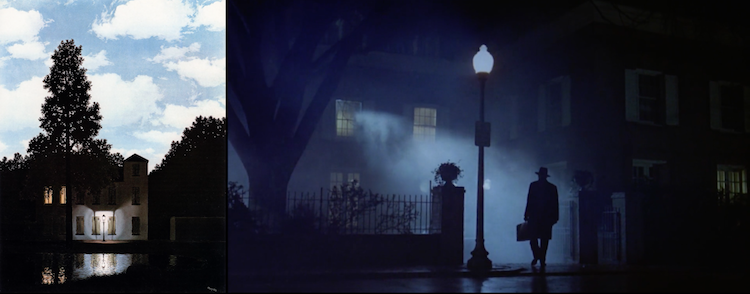 René Magritte, L'Empire des lumières (1954) e William Friedkin, The Exorcist (1973)