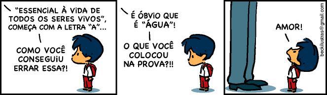 O Armandinho pra quem não sabe é uma espécia de Mafalda, só que menino e brasileiro. Vive por aí enchendo o saco dos outros com 