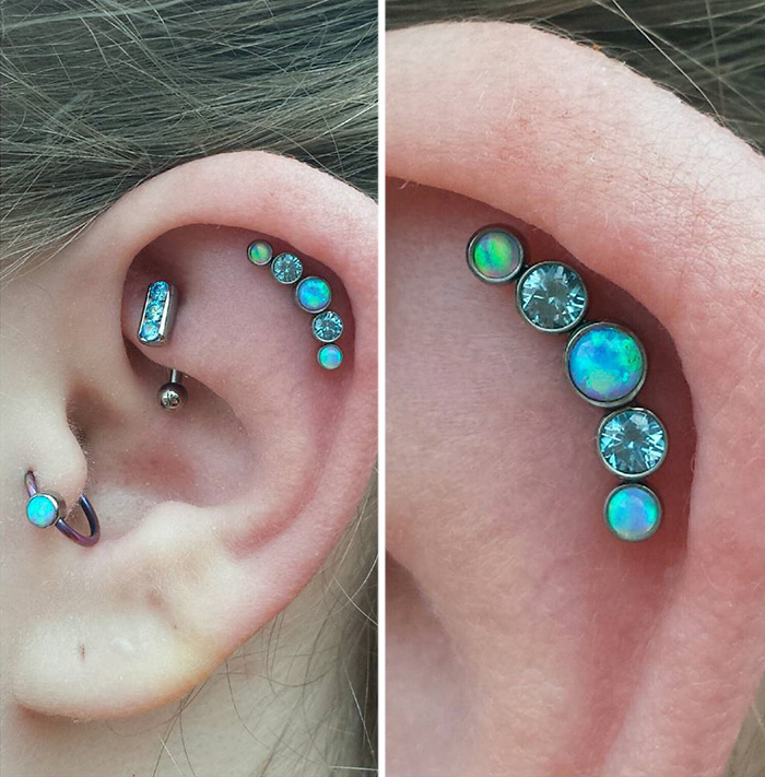Constelação de piercings vira moda